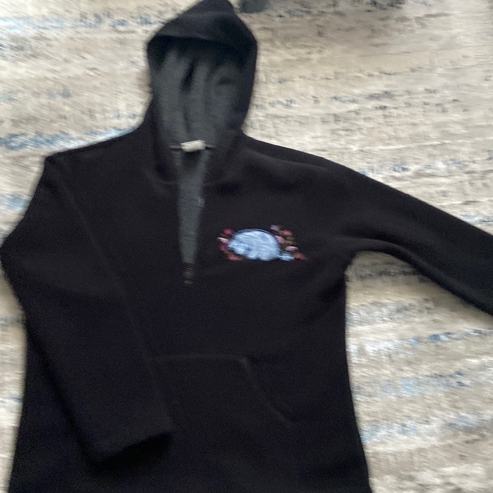 Disney store Eeyore fleece hoodie.  Size L. EUC